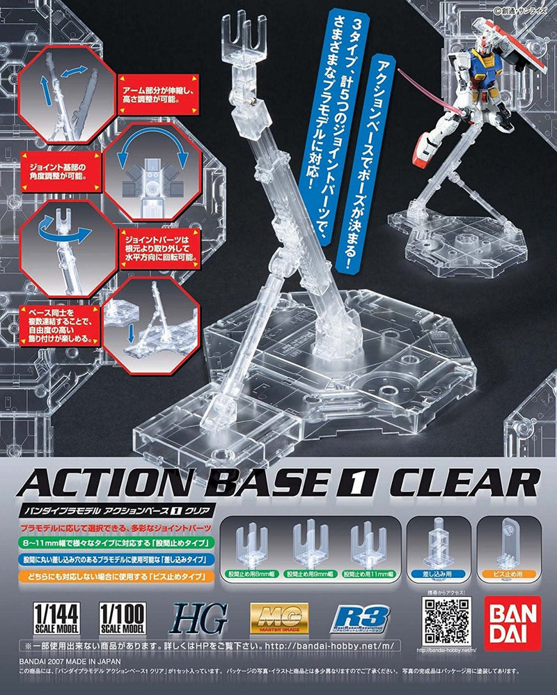 (BNT 2027210) Clear Action Base Display Stand 1/100