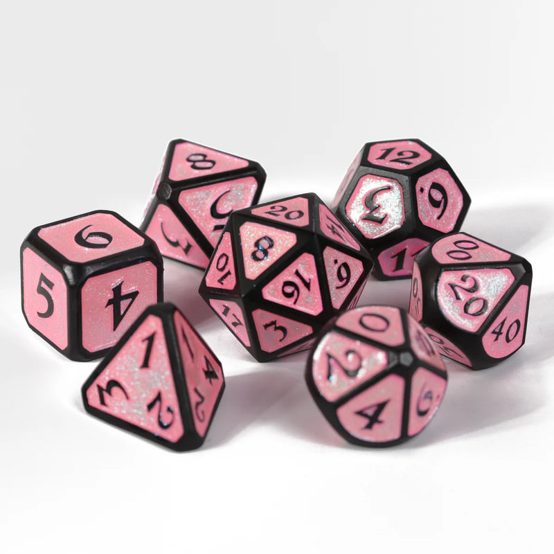 Die Hard Dice 7 Die Metal Dice Set: Dreamscape Aphrodite