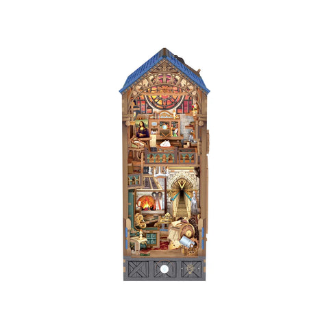 Hands Craft: 3D Wooden Puzzle: DIY Miniature Book Nook: Leonardo da Vinci