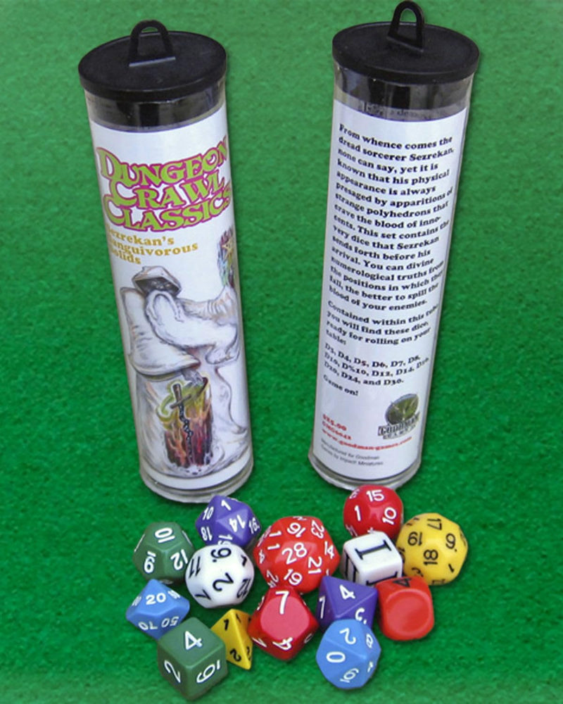 DCC RPG Dice: Sezrekan's Sanguivorous Solids