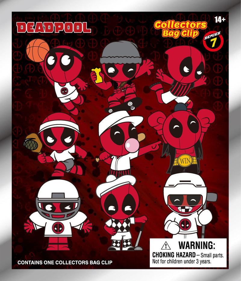 Figural 3D Bag Clip: Deadpool: Series 7