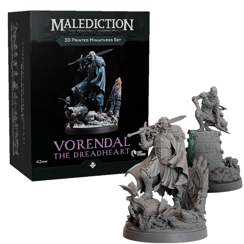 Malediction: 3D Printed Miniatures Set: Vorendal, the Dreadheart