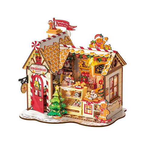 Hands Craft 3D Wooden Puzzle: Gingerbread House