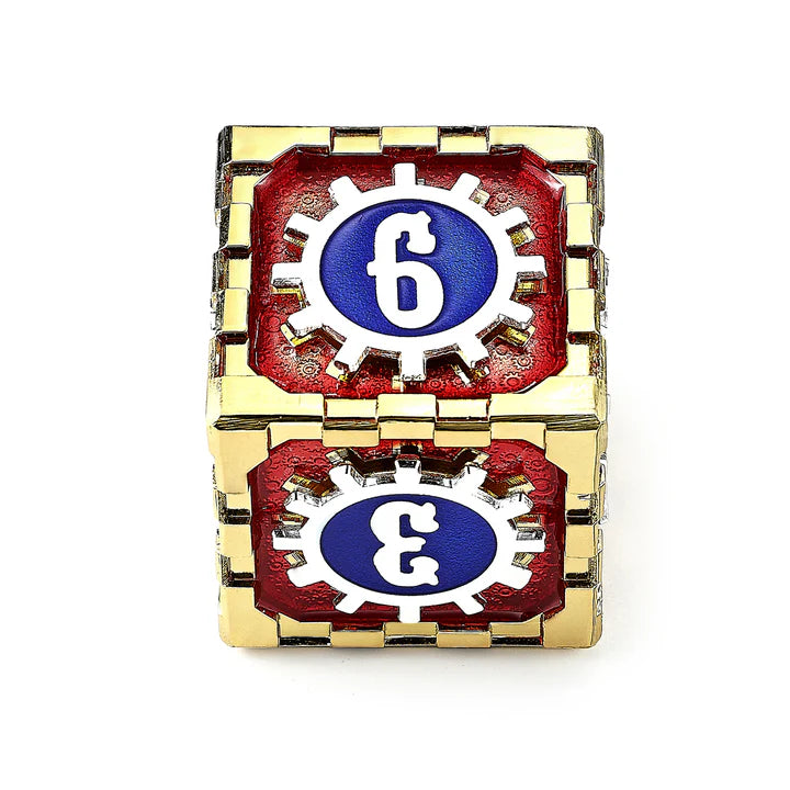 Hymgho: Cogcraft Fidget D6: Casino: Red/Blue/Silver/Gold