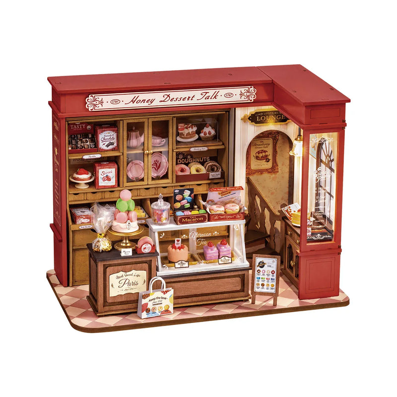 Hands Craft 3D Wooden Puzzle: DIY Miniature House: Honey Dessert Talk