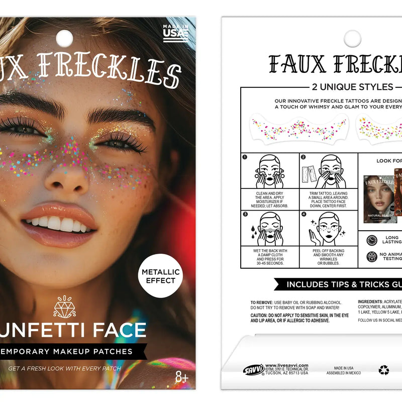 Faux Freckles: Funfetti Face