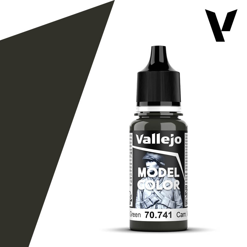 Vallejo: 18ml: Model Color: Camouflage Black Green