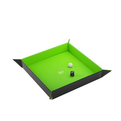 Gamegenic: Magnetic Dice Tray: Square: Green/Black