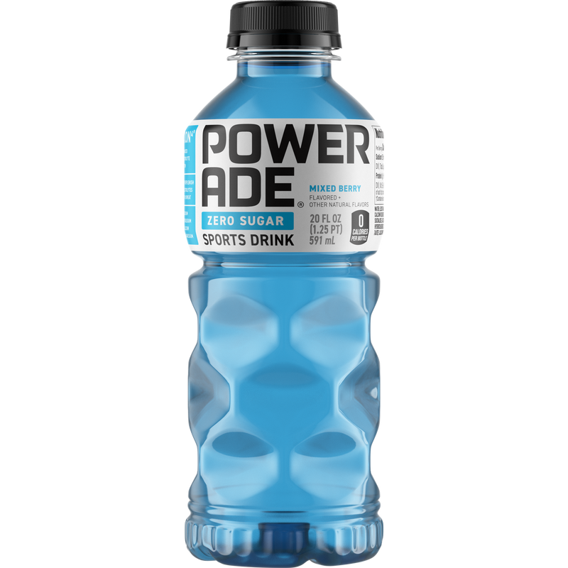 20 oz Bottle: Zero Sugar: Mountain Berry Blast Powerade