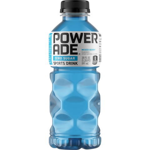 20 oz Bottle: Zero Sugar: Mountain Berry Blast Powerade