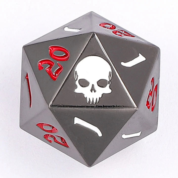 Hymgho: Critical Single D20: Gunmetal