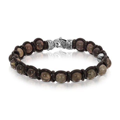My Fun Colors Bracelets: Rainbow Agate/Brown