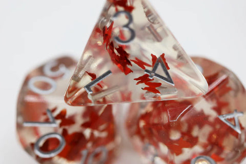 Foam Brain Games RPG Dice Set: Butterfly Kiss Orange