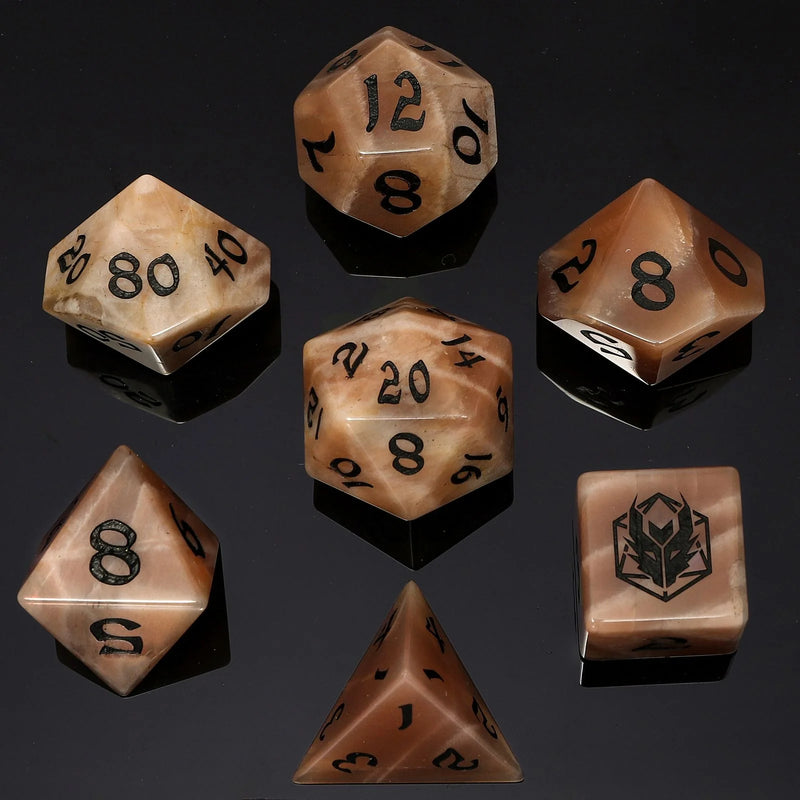 Hymgho: Dragon's Hoard Gemstone Dice: Moonstone