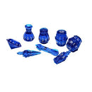 Polyhero Dice - Rogue 8 Dice Set Sapphire Scoundrel