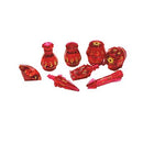 Polyhero Dice - Rogue 8 Dice Set Rakish Ruby