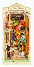 Hands Craft 3D Wooden Puzzle: Book Nook & Wonderland: Floral Corner