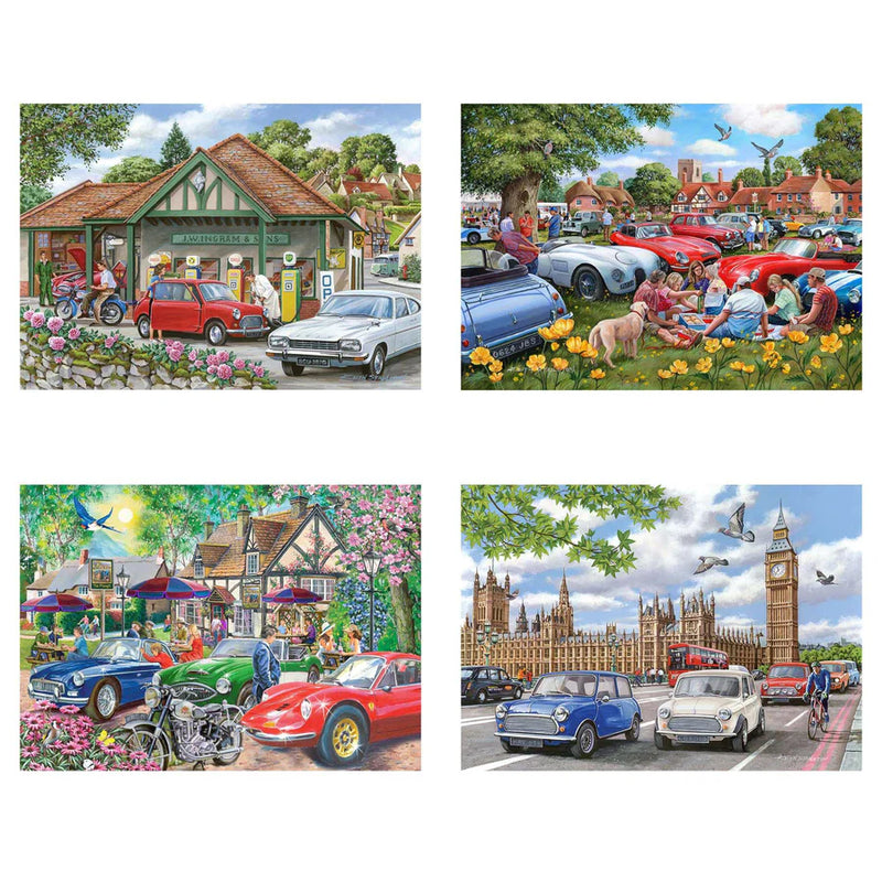 House of Puzzles: 4 x 500 Piece Puzzles: Nice Day for a Drive