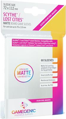 Gamegenic - Matte Scythe and/or Lost Cities Sleeves 72 x 112 mm