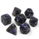 Die Hard Dice: 7pc RPG Set: Passion with Black