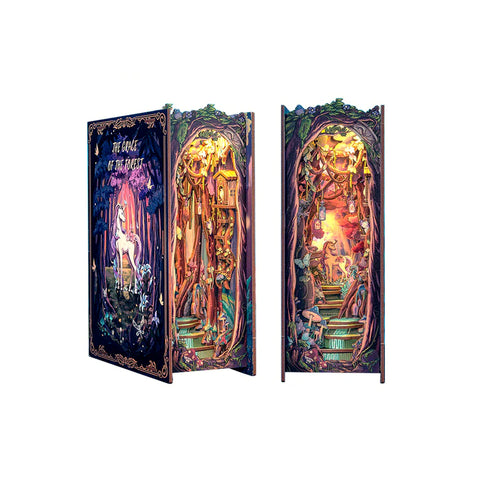 3D Wooden Puzzle Book Nook: The Grace of the Forest
