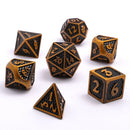 Hymgho: Solid Metal Mini Behemoth Dice set: Ancient Gold