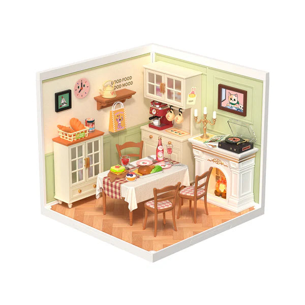 Hands Craft 3D Wooden Puzzle: Super Creator: Warm Dining Room