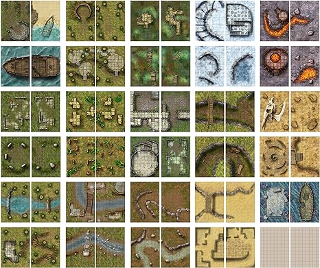 Big Book of Battle Mats: Wilds, Wrecks & Ruins