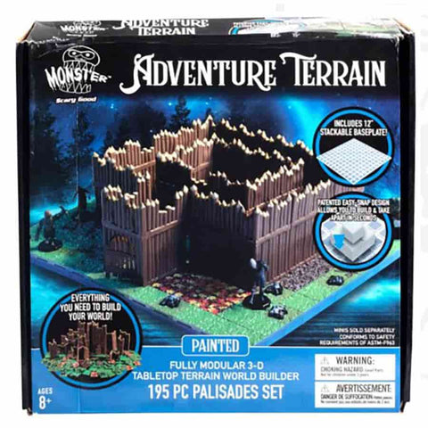 Monster Adventure Terrain: Painted Palisade Base Set (195pc)