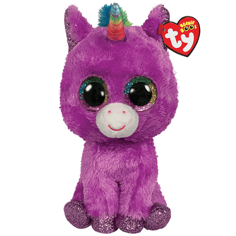 TY: Beanie Boos: Medium: Rosette (Purple Unicorn)
