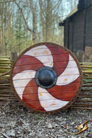 Iron Fortress: Thegn Shield: Red/White