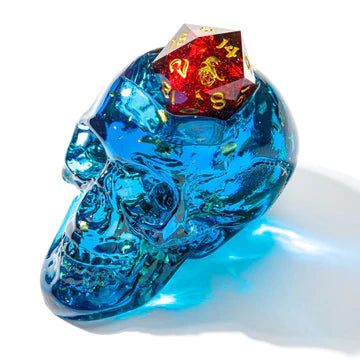 Hymgho: D20 Skull Holder: Blue