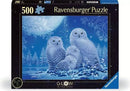 Ravensburger 500 Piece Puzzle: Owls in Moonlight