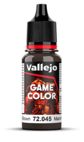 Vallejo: 12ml: Game Color: Charred Brown