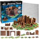Monster Adventure Terrain: Painted Palisade Base Set (195pc)
