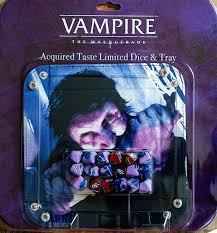 Vampire The Masquerade: Acquired Taste Limited Dice & Tray Set
