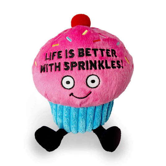 Punchkins: Plush Cupcake: "Life is Better With Sprinkles"