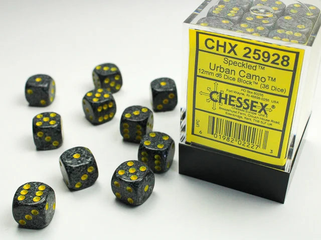 Chessex Speckled: 12MM D6 Urban Camo (36)