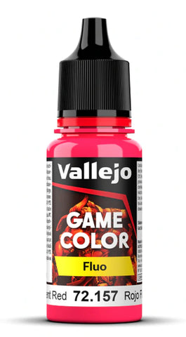 Vallejo: 12ml: Game Color: Fluo: Fluorescent Red