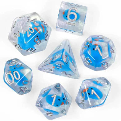 Foam Brain Games RPG Dice Set: Bubble Bath Duck