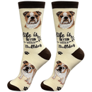 Life is Better Socks: Bulldog