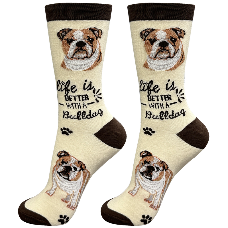 Life is Better Socks: Bulldog