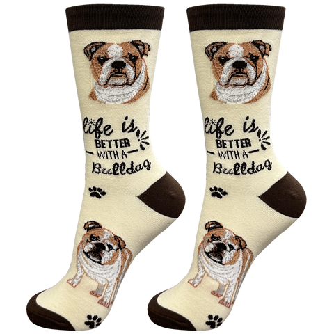 Life is Better Socks: Bulldog