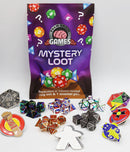 Foam Brain Games: Mystery Loot: Mini Metal RPG Set + Enamel Pin