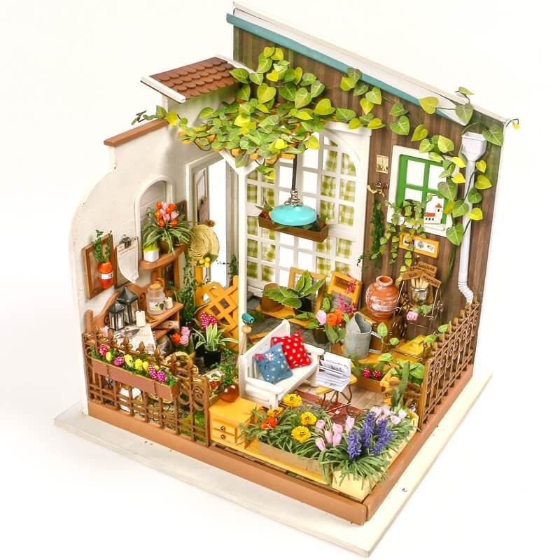 Hands Craft 3D Wooden Puzzle: Miniature House: Miller's Garden
