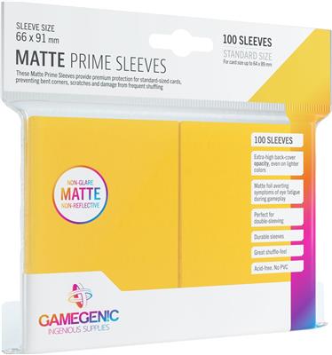 Gamegenic: Matte Prime Card Sleeves: Yellow