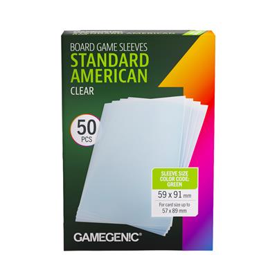 Gamegenic - Prime Standard American-Sized Sleeves 59 x 91 mm