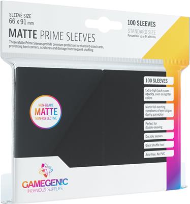 Gamegenic: Matte Prime Card Sleeves: Black