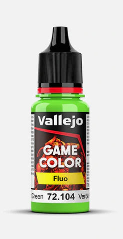 Vallejo: 12ml: Game Color: Fluo: Fluorescent Green