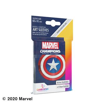 Gamegenic - Marvel Champions Art Sleeves - Captain America